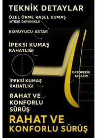 Resim Ford Mondeo 2000 2022 Pulse Serisi Raşel Siyah Kırmızı Koltuk Kıl 