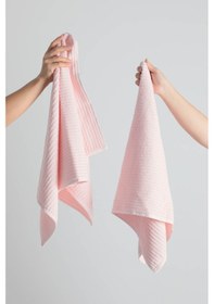 Resim Nurpak Ekol 2li El Yüz Havlusu 50x90 - Pudra 