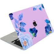 Resim MacBook Pro M1-M2 A2338 Uyumlu Açık Lila Sticker Laptop Koruyucu Kılıf FLOWER03 McStorey