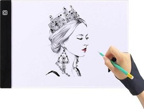 Resim MDDG Led Işıklı A4 Boy Çizim Kopyalama Eskiz Çizim Ultra İnce Animasyon Çizim Tableti 