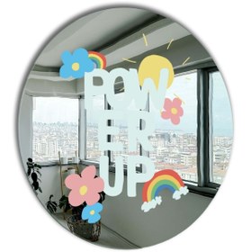 Resim Yuvarlak Ayna, Pinterest Ayna, Renkli Duvar Dekoru, Pinterest Oda Dekoru, Kırılmaz Dekorafif Ayna 