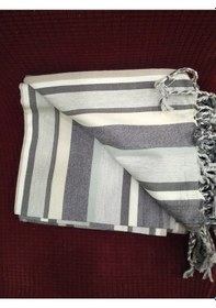 Resim Mandaş Cotton Pamuk Keten Peştemal (100X180)-Melisa 