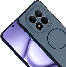 Resim Coverzone Xiaomi Redmi Note 15 Pro 4G İle Uyumlu Kamera Lens Korumalı Kılıf Magsafe Uyumlu Kablosuz Şarj Özellikli Tea Silikon Telefon Kılıfı Lacivert 