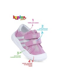 Resim Kaptan Junior İlkadım Hakiki Deri Kız Bebek Ortopedik Ayakkabı İmsk 550 Fuşya 