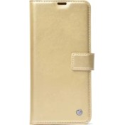 Resim Apsuwa Samsung Galaxy A30 Kılıf Delüx Cüzdan Kartvizitli Para Gözlü Gold 