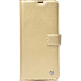 Resim Apsuwa Samsung Galaxy A30 Kılıf Delüx Cüzdan Kartvizitli Para Gözlü Gold 