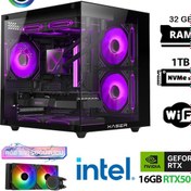 Resim Xaser ECO-X220 i9-14900KF 32 GB 1 TB M.2 NVMe SSD 16 GB RTX5060Ti Free Dos Masaüstü Oyuncu Bilgisayarı 