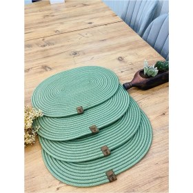 Resim Jütex Home Jüt Hasır Amerikan Servis Oval Supla 4 Lü 