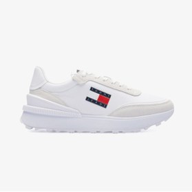 Resim Tommy Hilfiger Tommy Jeans Technical Runner Erkek Beyaz Sneaker 