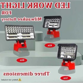Resim Trendooze Milwaukee 18v Aküsüz Mwql 5ınch Led İş Lambası 2 Usb Ayarlanabilir Flood Işık 