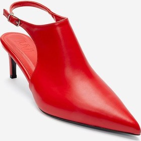 Resim Luvishoes Rosalıe Kırmızı Cilt Sivri Burunlu Kadın Topuklu Ayakkabı 