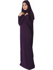 Resim Zehranaz Namaz Elbisesi Koyu Mor Fermuarsız Namaz Elbisesi Koyu Mor 