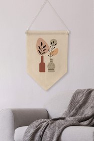 Resim Ofis Duvar Dekoru, Pinterest Oda Dekoru, Boho Kanvas Flama Askılı Duvar Örtüsü Ve Süsü NO:488 - Renkli - 8 / 30 x 40 