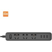 Resim Samdoo Xiaomi 3 Usb 2a Hızlı Şarj Ve 3 Standart Soketli Akıllı Priz - Siyah 1.8m Kablolu Ev Elektroniği 