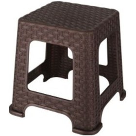 Resim Rattan Tabure Küçük 5'Li Takım Kahverengi 