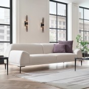Resim Enza Home Swan 2,5'lu Koltuk - Beyaz 
