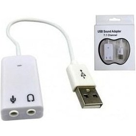 Resim Class Kablolu Usb Ses Kartı Usb Sound Adapter 7.1 Channel 