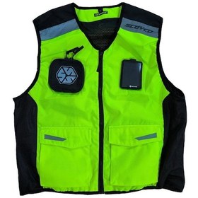 Resim Scoyco Jk30 Reflektif Yelek Sarı - Siyah 