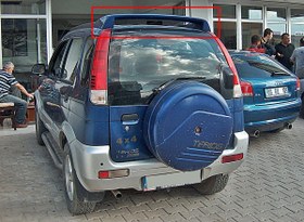 Resim Daihatsu Terios Tavan Spoiler 