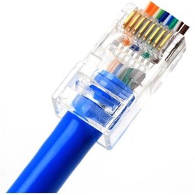 Resim SEENERGY Yeni Nesil Jak Cat5/cat6 Rj45 Konnektör Delikli 10 Adet 