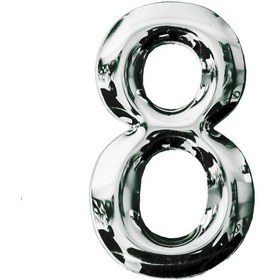 Resim Posta Kutusu Yapışkanlı Rakam Metal Kapı Numarası No:8 