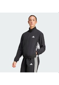 Resim Adidas Train Essentials 3-stripes Kadın Eşofman Üstü Jd6539 Siyah 