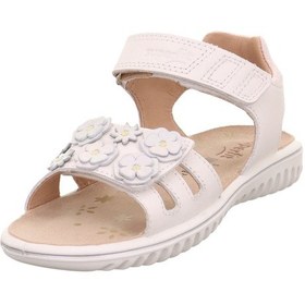 Resim Superfit Sparkle Kız Çocuk Sandalet Çiçekli - Açık Krem 009019-1000 