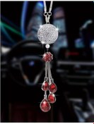 Resim Willowhaven Şanslı Kristal Güneş Tutucu Süs Kırmızı Kadın Erkek Araba Aksesuarı Dekor Ayna Topu 30mm Şeffaf 