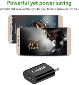Resim Ugreen Micro USB to Type-C Dönüştürücü Adaptörü, Siyah 
