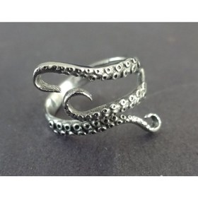 Resim Vintage Gotik Octopus Tentacle Yüzük - Çinko Alaşımlı, Çoklu Tentaklulu İnci Tasarımı, Günlük Giyim veya Partiler için İdeal, Denizci Viking ve Korsan Temalı Takı, Deniz Takı|Vintage Yüzük|Çinko Alaşımlı Yüzük 
