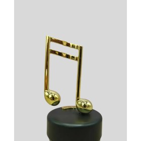 Resim Savarga Dönen Nota Figürlü Müzik Box Işıltılı Dekoratif Tasarım 
