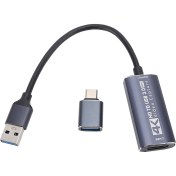 Resim USB 3.0 Video Yakalama Kartı Hd Multimedya Arayüzü USB C Video Yakalama Adaptörü Oyun Canlı Yayın Kaydı Için Cihaz (Yurt Dışından) 