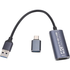 Resim USB 3.0 Video Yakalama Kartı Hd Multimedya Arayüzü USB C Video Yakalama Adaptörü Oyun Canlı Yayın Kaydı Için Cihaz (Yurt Dışından) 