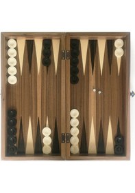 Resim Star Ege Masif Ahşap Kareli Tavla Büyük 