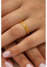 Resim Çgk Çiğdem Gürel Kuyumculuk 8 Ayar Burma Altın Yüzük Yaldız 