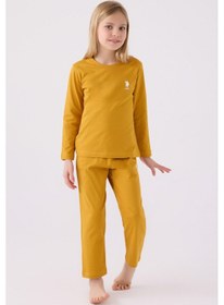 Resim U.s. Polo Assn Kız Çocuk Sarı Pijama Takımı 5274-46854 Sarı 