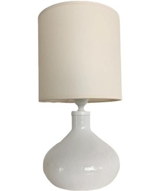 Resim Katy Beyaz Eskitme Polyester Abajur Beyaz - Eskitme 