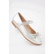 Resim Bıyık Fiyonk Gümüş Star Kız Çocuk Ayakkabı 