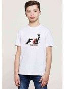 Resim Senna Victory Baskılı Unisex Çocuk Beyaz T-Shirt 