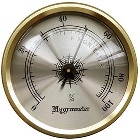Resim North Humidor Puro Nem Saati Higrometre Gold 3.5 CM 