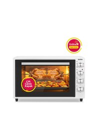Resim Simfer 7062 Beyaz 70 LT Turbo Fan Piliç Çevirme Mini/Midi Fırın - Multi Fonksiyon, Yoğurt Yapma, Buz Çözme & Çift Cam 