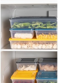 Resim Meleni Home 6'lı Buzdolabı Organizer Mikrodalga Ve Difrize Uygun Saklama Kabı Petrol 6 X 1200 Ml 