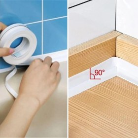 Resim Su Sızdırmaz Banyo Mutfak Lavabo Küvet Izolasyon Şerit Bant,lavabo Kenar Bandı 3.2 mt x 38 mm (5064) 