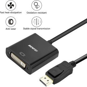 Resim Platoon Dp Display Port To DVI Çevirici Dısplay DVI Adaptör 