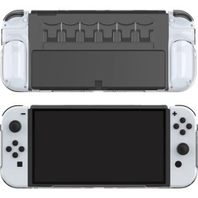 Resim Konsol Plus Nintendo Switch OLED Koruyucu Kılıf Şeffaf Mika Dobe TNS-1190 