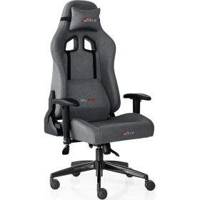 Resim 15'li Plus Profesyonel Oyuncu Koltuğu Kumaş Gri/siyah 