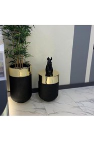 Resim evdeniste Dekoratif Büyük Gold Masa, Darbuka Masa 70 Cm 