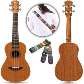 Resim Fourtune Sydra Uks-23m Concert Ukulele Maun Ağacı Profesyonel Ukulele Seti 