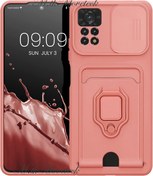 Resim m.tk moveteck Xiaomi Redmi Note 12 Pro 4g Kılıf Kamera Lens Korumalı Kızak Sürgülü Yüzüklü Kartvizitli Zumasilikon 