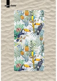 Resim Marte Home Tropicals 2 Baskılı Plaj Havlusu Renkli 